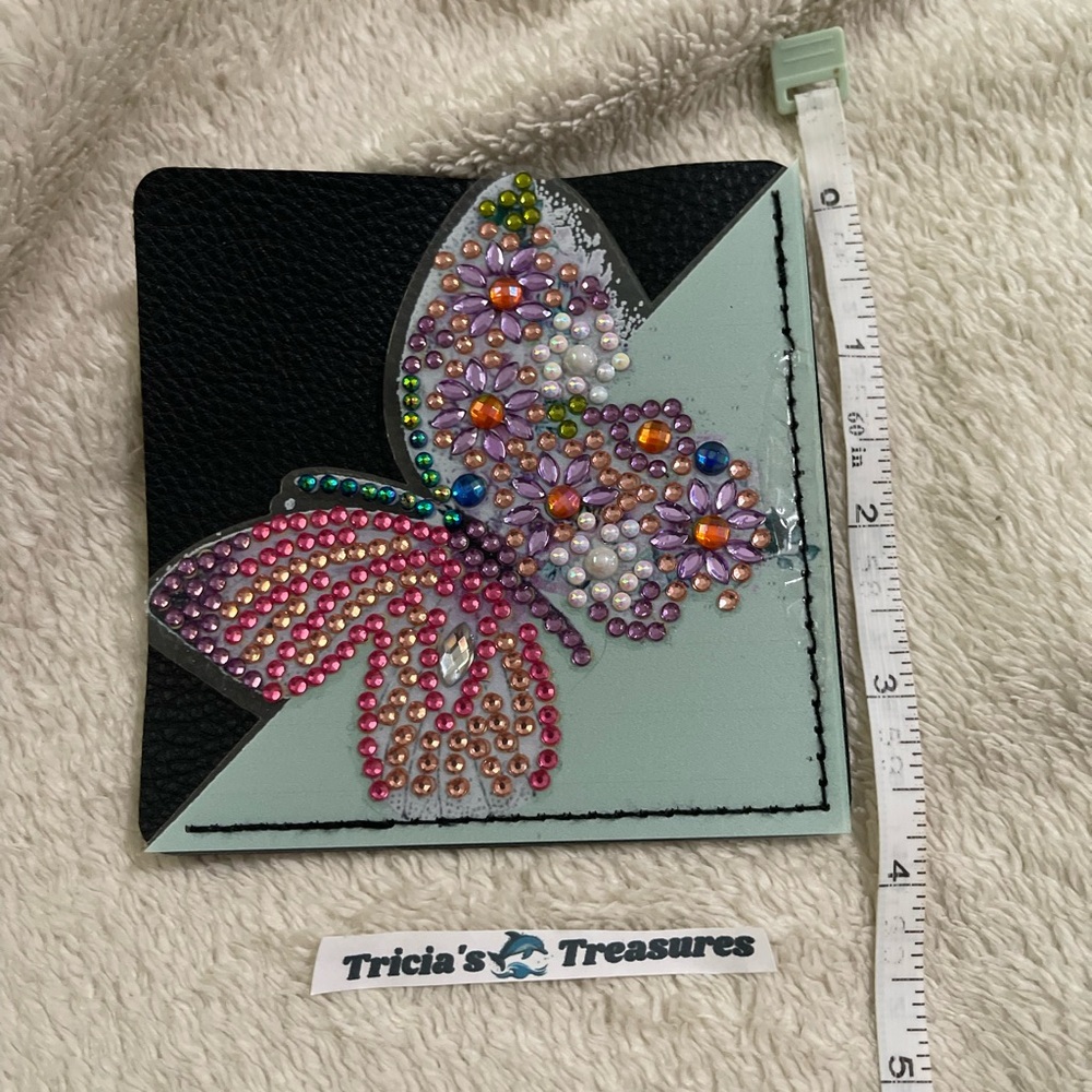 Butterfly Handcrafted Rhinestone Embellished Bookmark - Picture 2 of 4